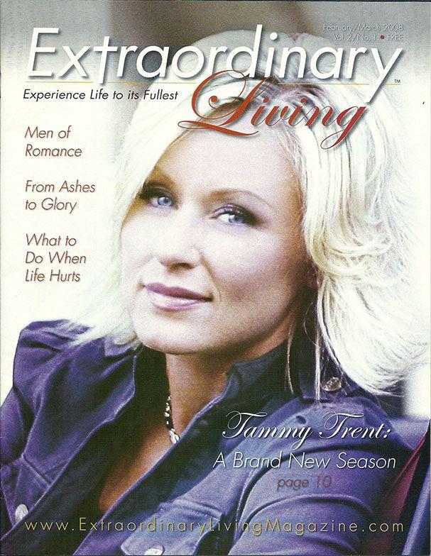 Tammy Trent on the Cover of Extraordinary Living Magazine